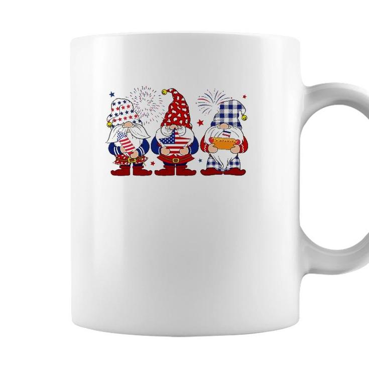 Three Gnomes 4Th Of July Independence Day American Flag Gift Coffee Mug