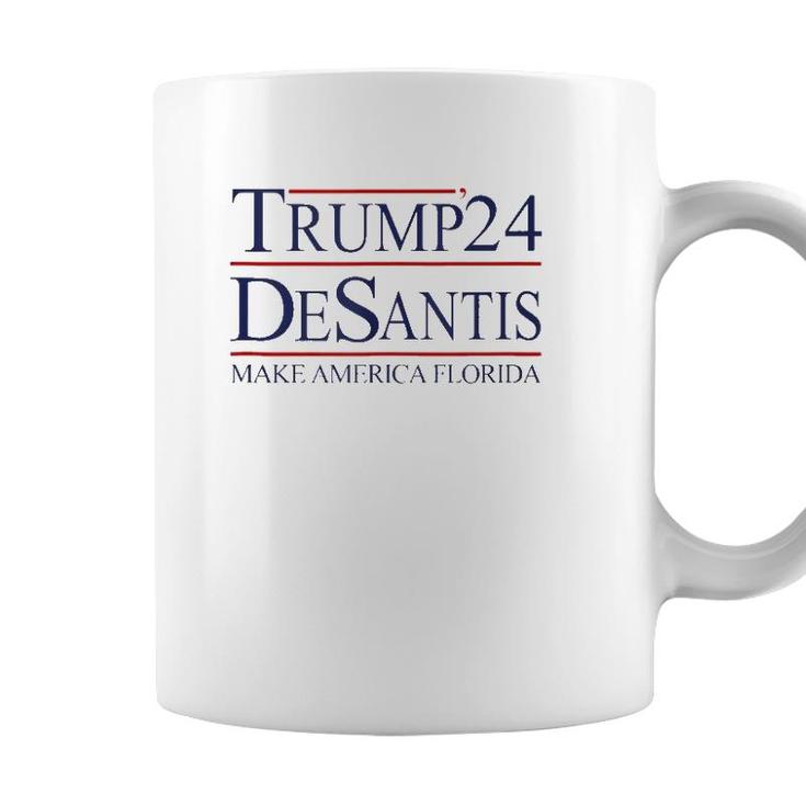 Trump Desantis 2024 Make America Florida Women Man Coffee Mug