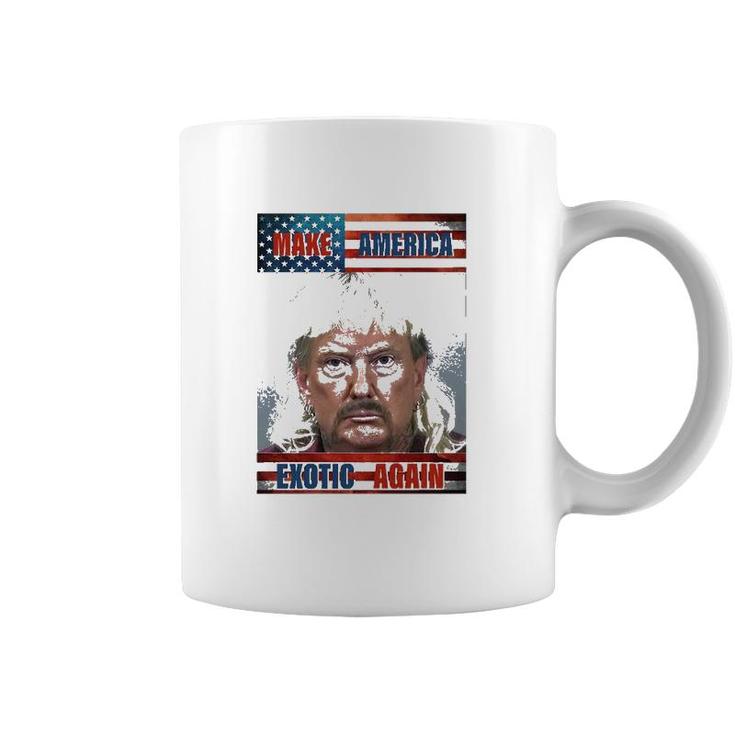 Trump Make America Exotic Again Usa Flag Coffee Mug