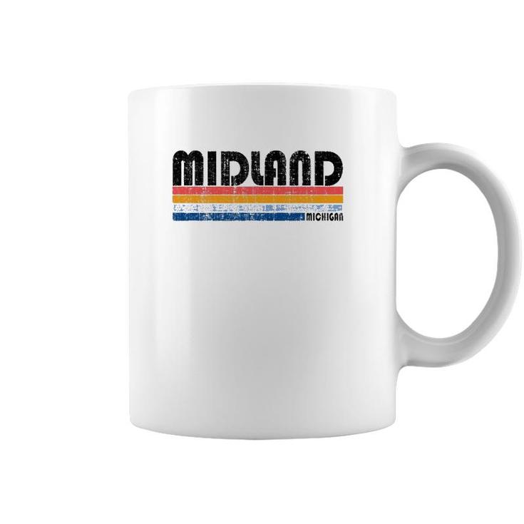 Vintage 70S 80S Style Midland Michigan Coffee Mug
