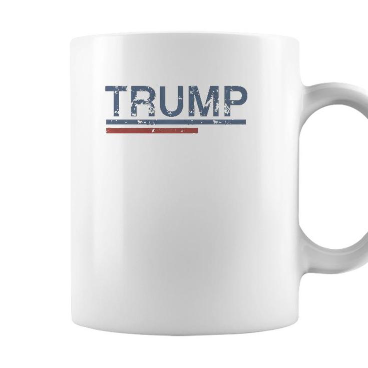 Vintage Retro Style Stripes Trump 2024  Coffee Mug
