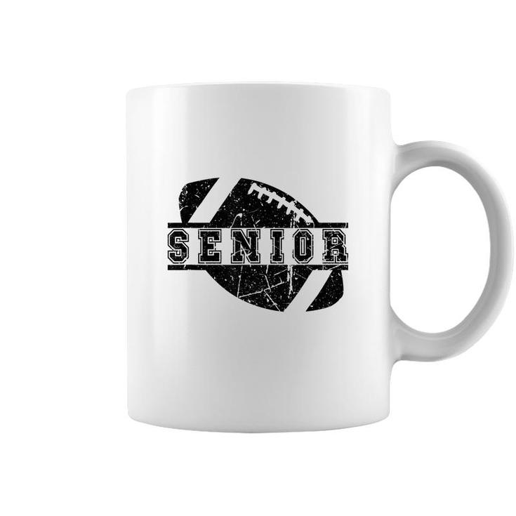 Vintage Senior Football Player Design Varsity Team Squad  Coffee Mug