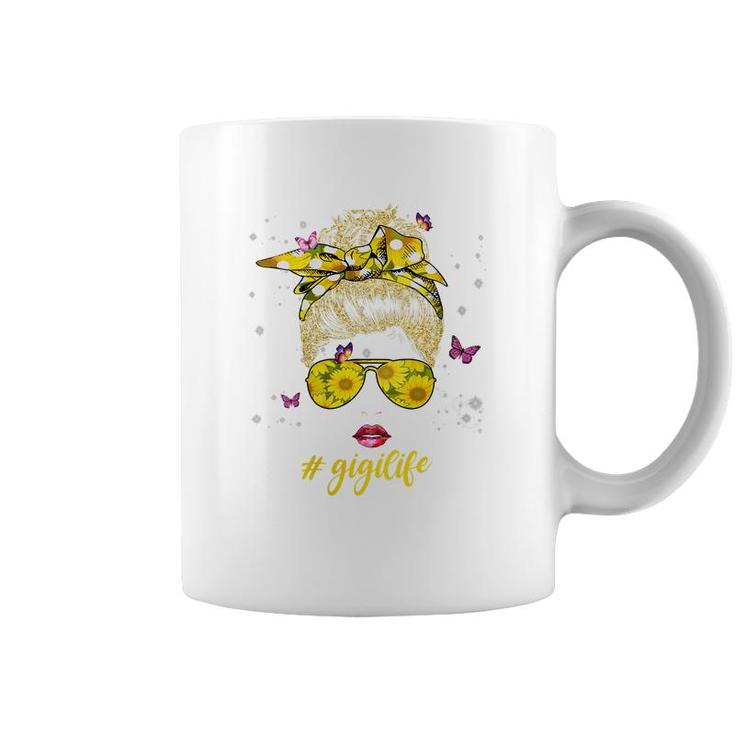 Womens Classy Gigi Life With Sunflower Shades Gigilife  Coffee Mug