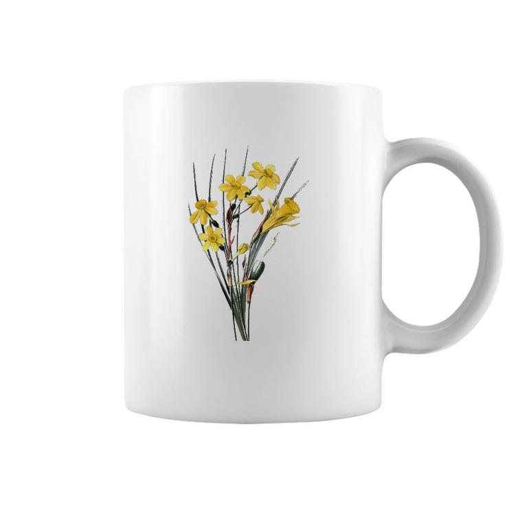 Womens Daffodils Flower Floral Spring Narcissi Flower Happy Easter Coffee Mug