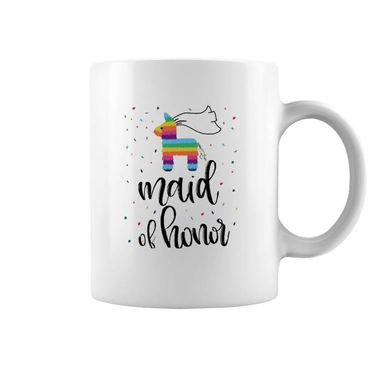 Womens Maid Of Honor Pinata Bachelorette Party Final Fiesta Group  Coffee Mug