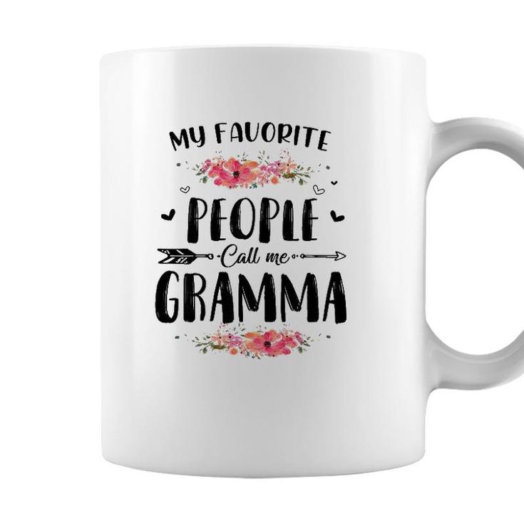 Womens My Favorite People Call Me Gramma Tee Mothers Day Gift Coffee Mug