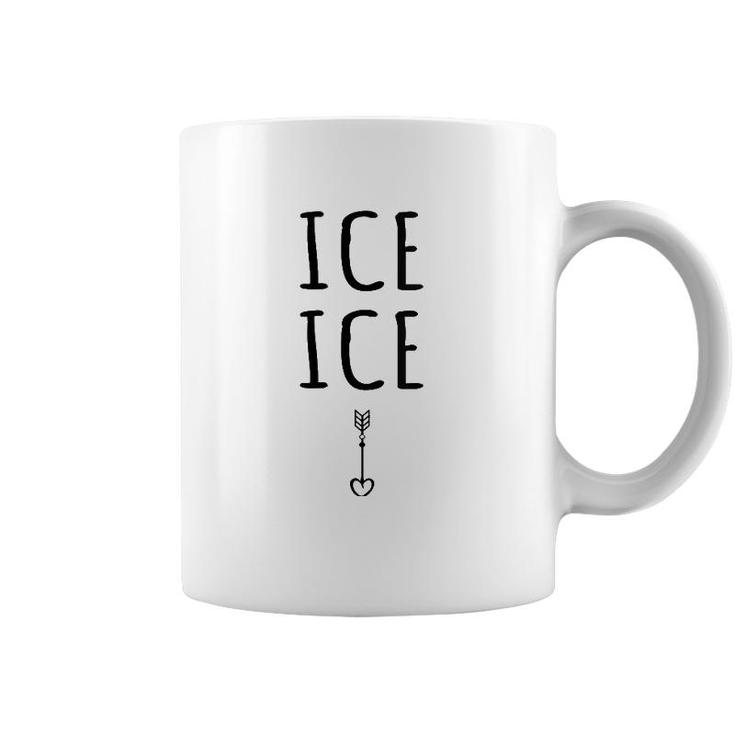 Womens Pregnancy Baby Expecting Ice Cute Pregnancy Announcement V-Neck Coffee Mug
