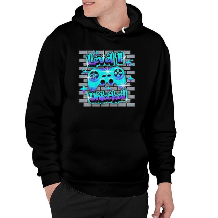 11 Years Old 11Th Video Gamer Gaming Birthday Party Boys Girl Hoodie