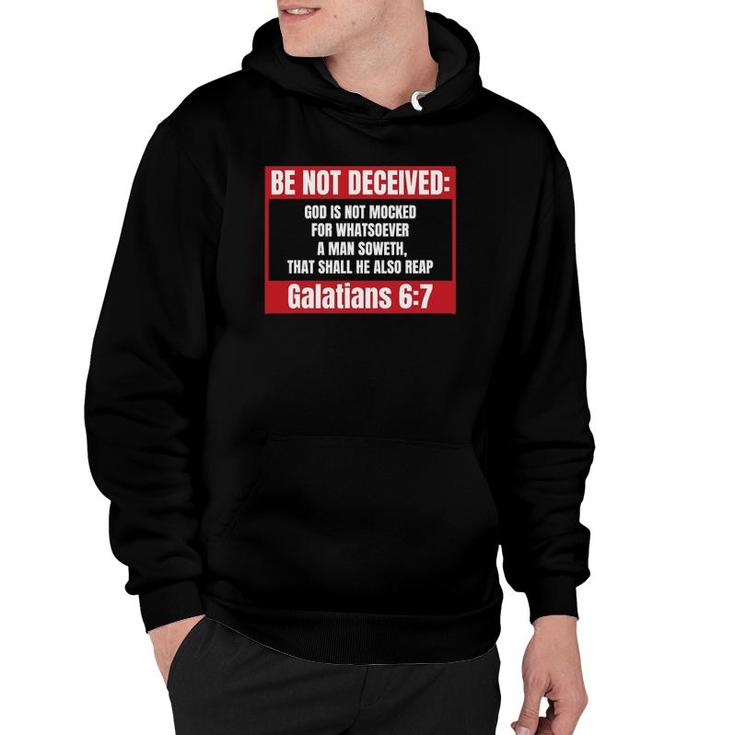 Galatians 67 Be Not Deceived Christian Bible Verse Hoodie Seseable Galatians 67 be not deceived christian bible verse hoodie seseable