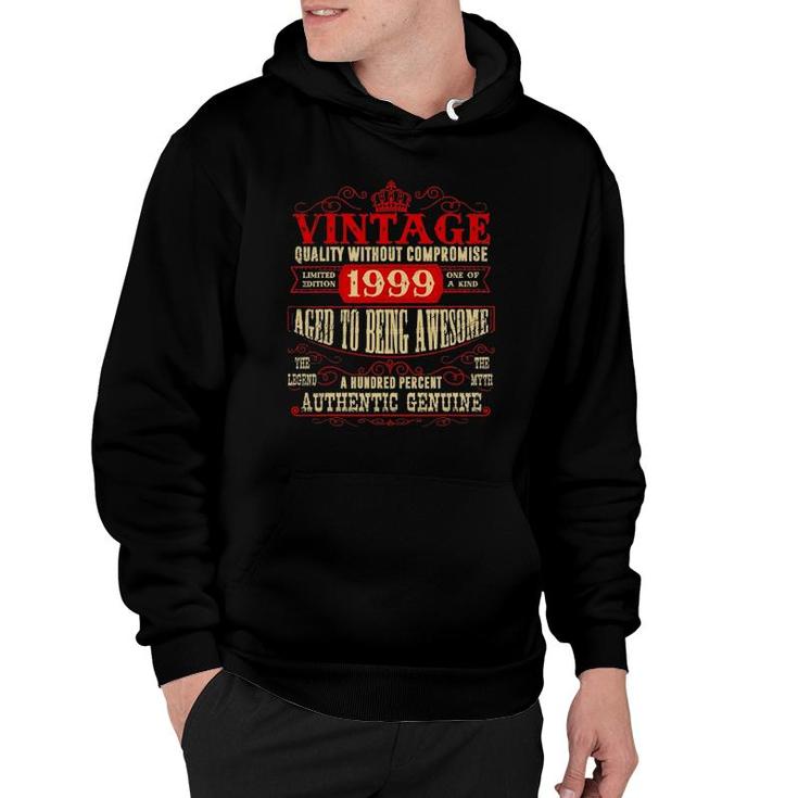 22Nd Birthday 22 Years Old Classic Gifts Vintage Made In 1999 Ver2 Hoodie