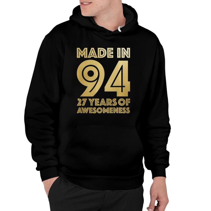 27Th Birthday Gifts Men Women 27 Years Old Daughter Son 1994  Hoodie
