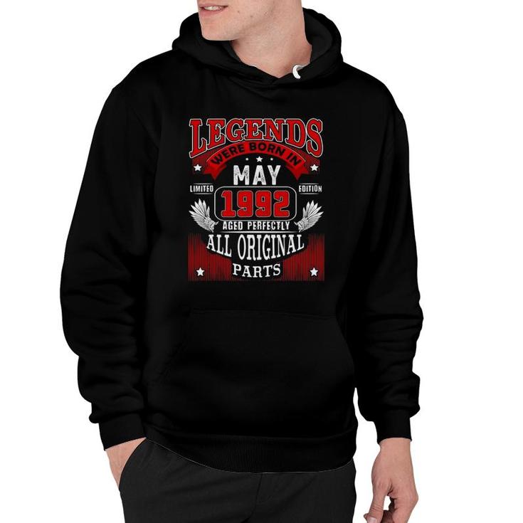 30Th Birthday Tee For Legends Born May 1992 30 Years Old Hoodie