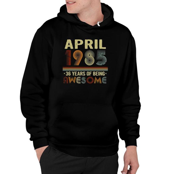 36 Years Of Being Awesome Funny 36 Years Old 36Th Birthday Hoodie
