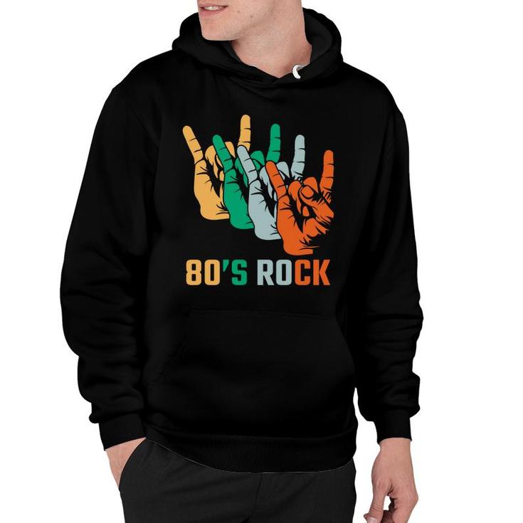 80S Rock Retro Vintage Music Lovers 80S 90S Style Hoodie
