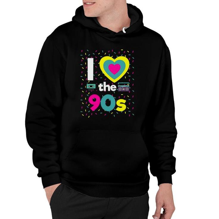 90S Outfit I Love The 90S Retro Party Dress Gift Hoodie