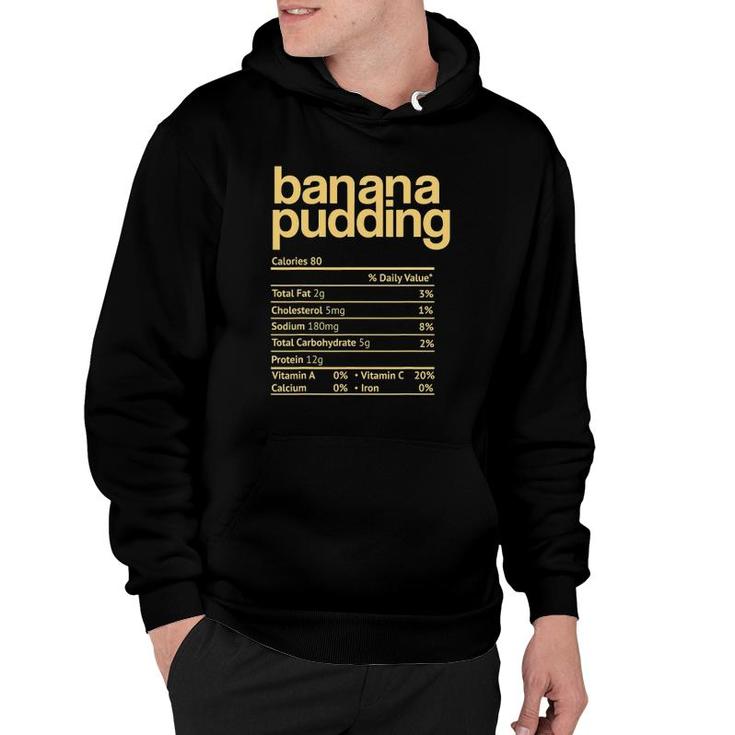 Banana Pudding Nutrition Facts Funny Thanksgiving Christmas Hoodie