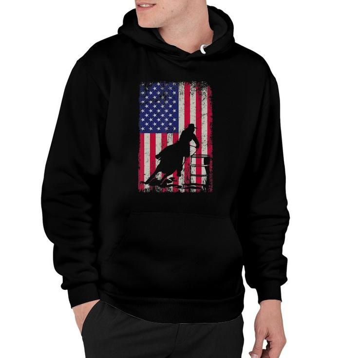 Barrel Racing 4Th July Independence Day Patriotic Gift Hoodie