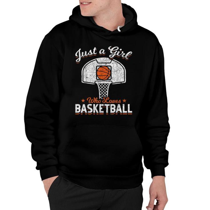 Basketball Player Women Just A Girl Who Loves Basketball  Hoodie