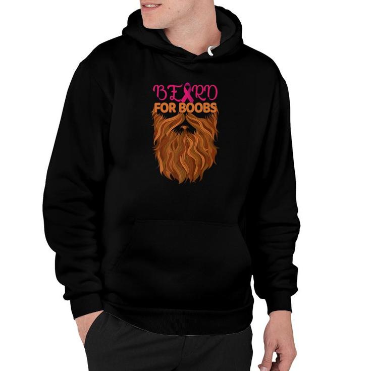 Beard For Boobs Cool Breast Cancer Gif Hoodie
