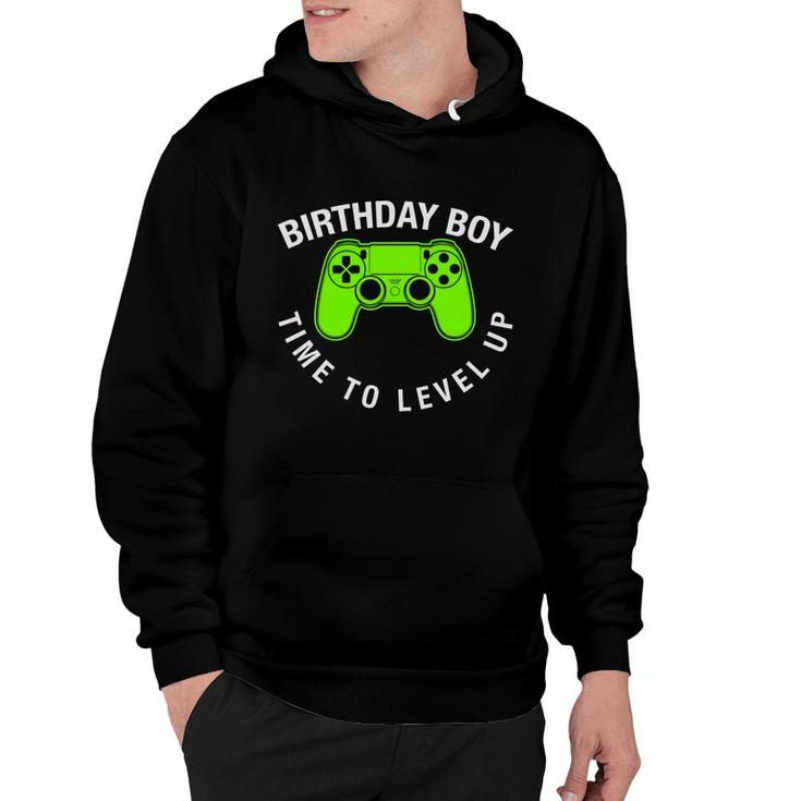 Birthday Boy Time To Level Up Boy Matching Video Gamer Hoodie
