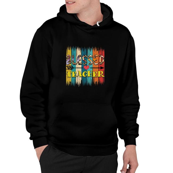 Blessed Teacher Funny With Leopard Great Hoodie