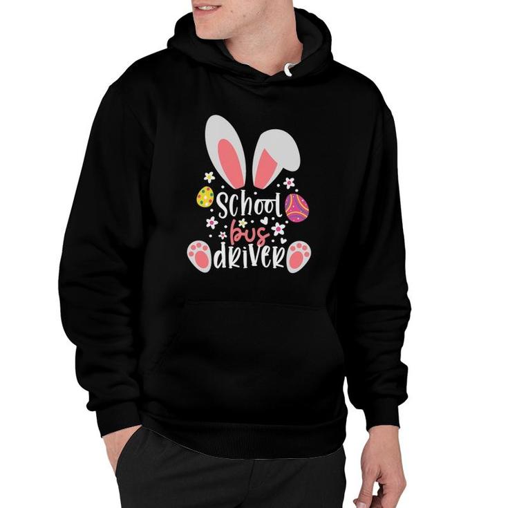Bunny School Bus Driver Easter Day Outfit School Bus Driver Hoodie