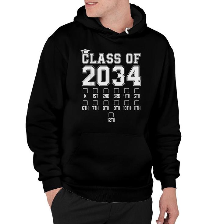 Class Of 2034 Graduate Graduation Senior 2034 Boys Girls Kid  Hoodie