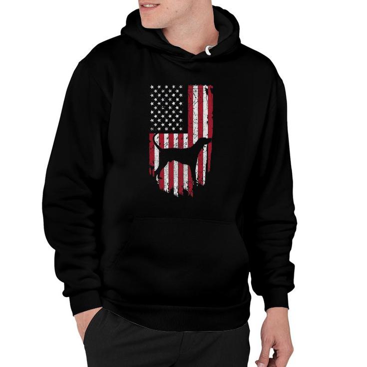 Coonhound Dog Mom Dad Patriotic S 4Th Of July Usa Flag Hoodie