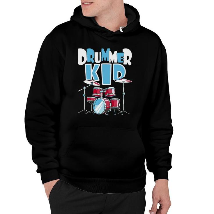 Drummer Kid Funny Percussionist Drums Musician Hoodie