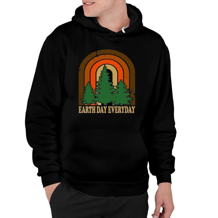 Earth Day Everyday Rainbow Pine Tree Tee Conservation 2022 Ver2 Hoodie