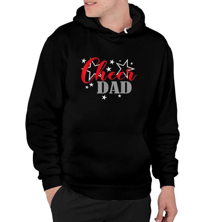 Fathers Day Cheerleader Proud Cheer Dad Supporter Hoodie