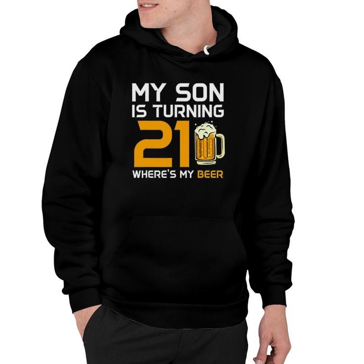 Funny 21St Birthday For Mom Dad Of Son Child Kid 21 Years Old Hoodie