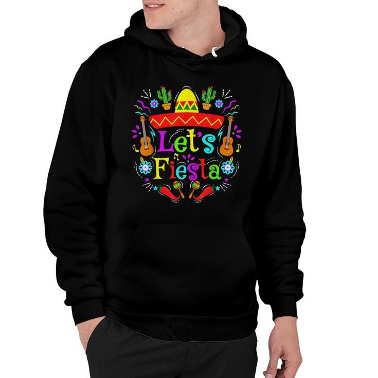 Funny Cinco De Mayo Cactus Lets Fiesta Mexican Fiesta Party  Hoodie