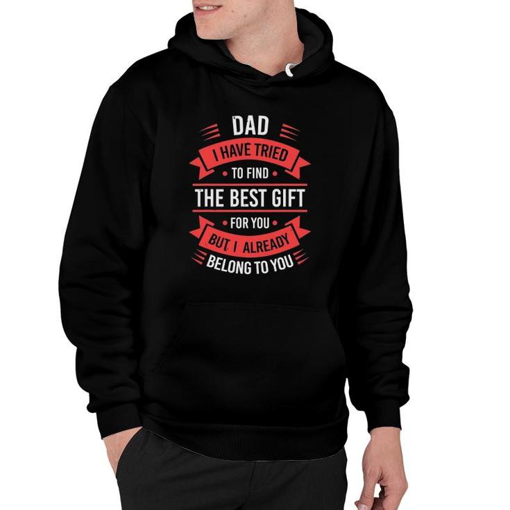Funny Fathers Day Dad From Daughter Son Wife For Dad Retro Hoodie