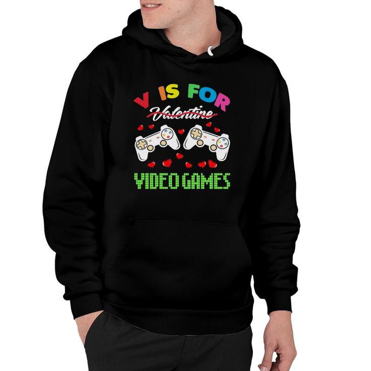 Funny Video Games Lover Valentine Day S For Kids Boys Hoodie