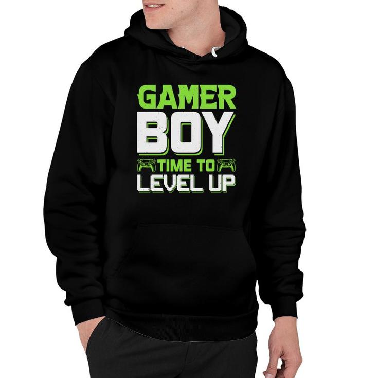 Gamer Boy Time To Level Up Birthday Boy Matching Video Gamer Design Hoodie