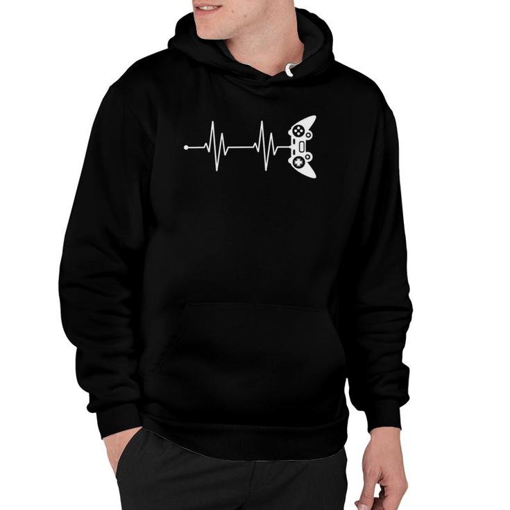 Gamer Heartbeat Gift For Video Game Lover Video Games Hoodie