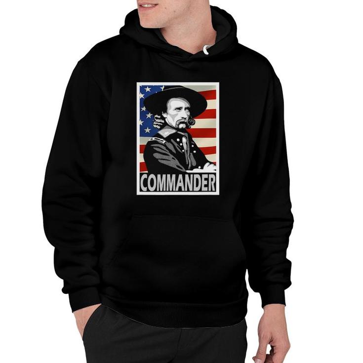George Armstrong Custer Commander Poster Style Hoodie