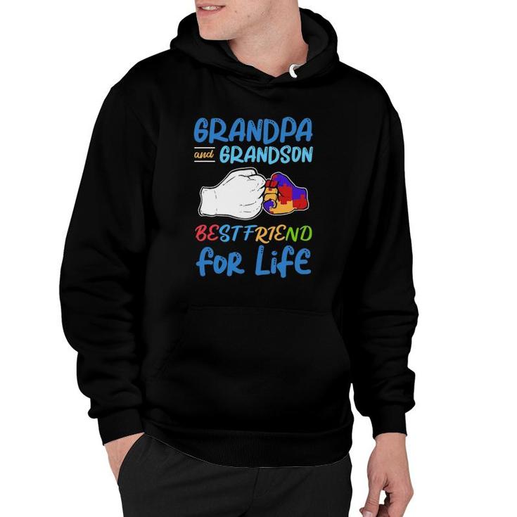 Grandpa And Grandson Bestfriend For Life Autism Awareness Hoodie