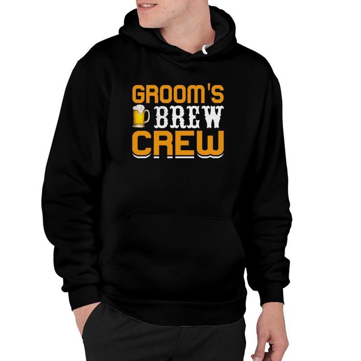 Groom Bachelor Party Grooms Brew Crew Hoodie