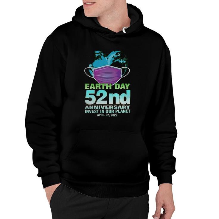Heart Shape Earth With Mask Earth Day Hoodie