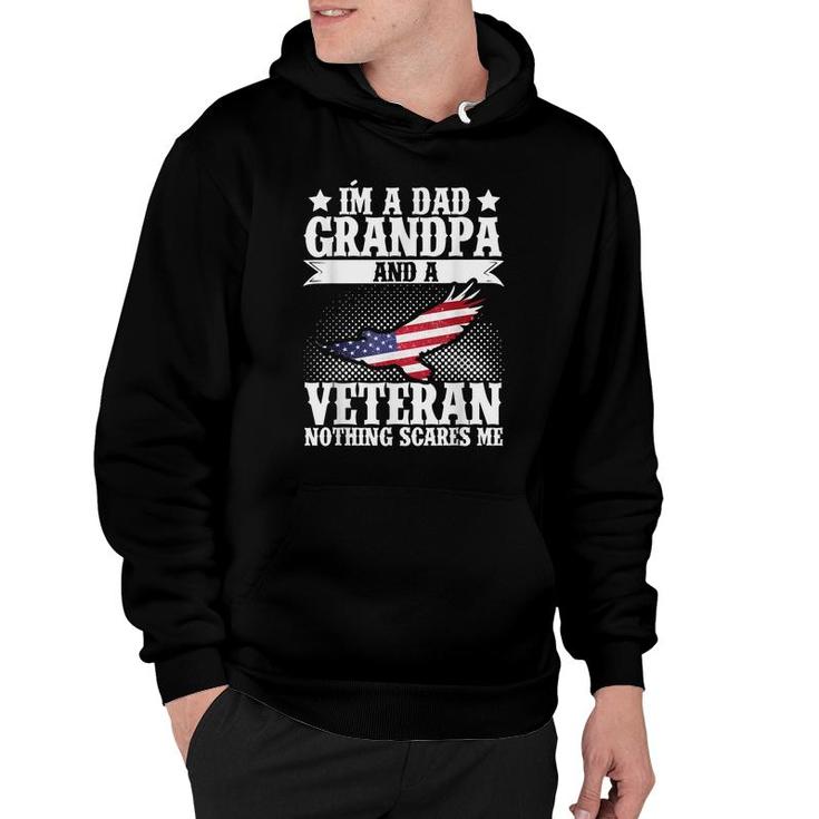 Im A Dad Grandpa And A Veteran Us Flag Veterans Day  Hoodie
