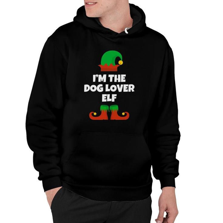 Im The Dog Lover Elf Family Christmas Funny Gift Hoodie