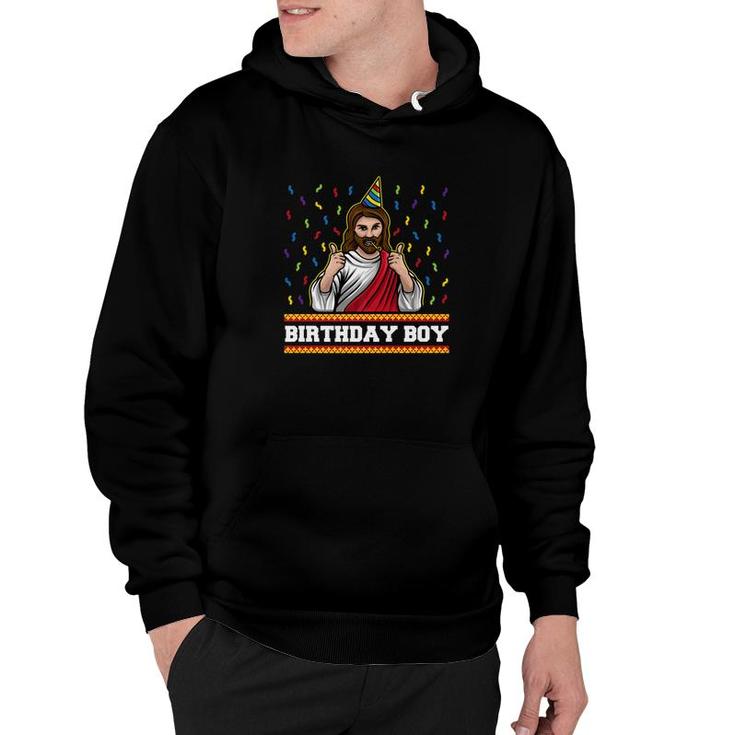 Jesus Birthday Boy Funny Christmas Gift Cute Graphic Hoodie