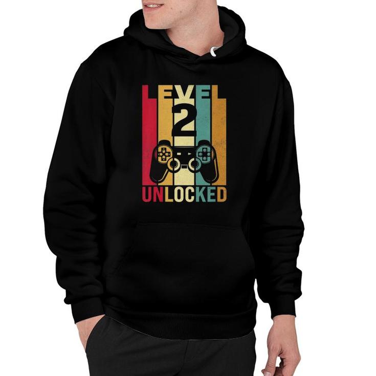 Kids 2Nd Birthday Boy Son Funny Gamer 2 Years Old Hoodie