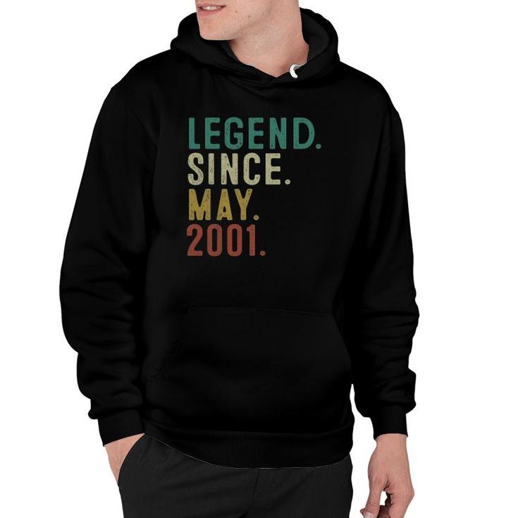 Legend Since May 2001 20Th Birthday 20 Years Old Men Hoodie