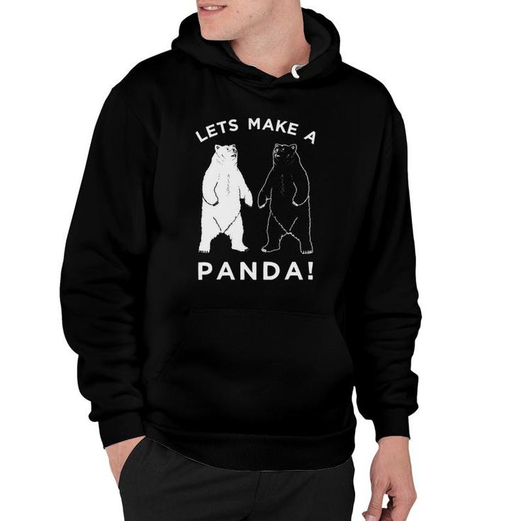 Lets Make A Panda Funny Bear Graphic Tee Hoodie