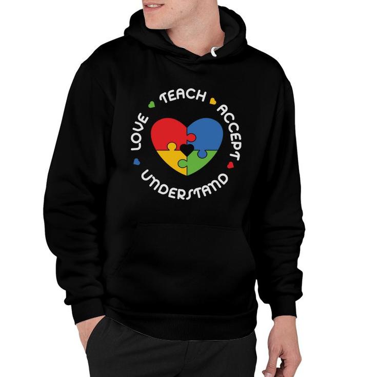 Love Teachers Acceptance Understanding And Great Students Hoodie