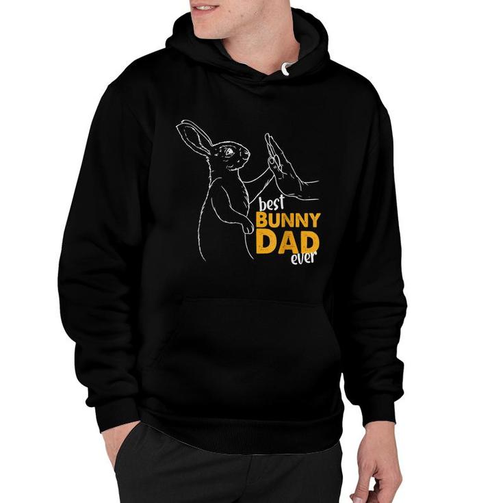 Mens Best Bunny Dad Ever Rabbit Daddy Bunny Father Mens Bunn  Hoodie
