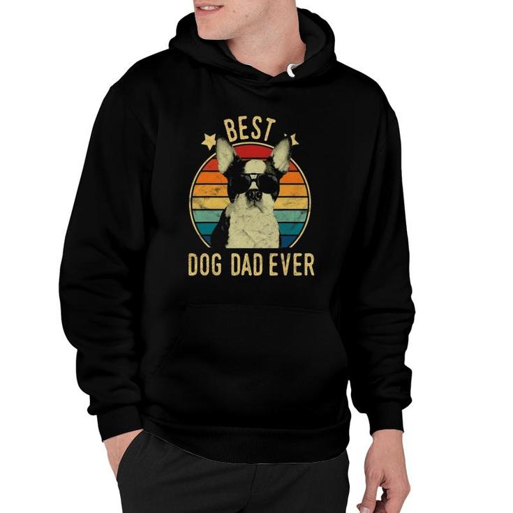 Mens Best Dog Dad Ever Boston Terrier Fathers Day Hoodie